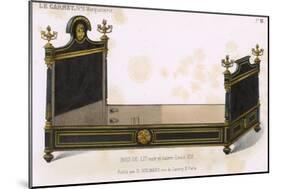 Bed, Style Louis 16-E Langfeldt-Mounted Art Print