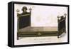 Bed, Style Louis 16-E Langfeldt-Framed Stretched Canvas