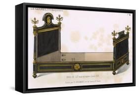 Bed, Style Louis 16-E Langfeldt-Framed Stretched Canvas