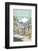 Beddgelert Woodcraft, Snowdonia - Dave Thompson Contemporary Travel Print-Dave Thompson-Framed Giclee Print