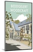 Beddgelert Woodcraft, Snowdonia - Dave Thompson Contemporary Travel Print-Dave Thompson-Mounted Giclee Print