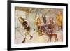 Bede Finishing His Translation of the Bible-George Morrow-Framed Premium Giclee Print