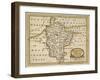 Bedford Shire, from Anglia Contracta or Description of Kingdom of England and Principality of Wales-John Seller-Framed Giclee Print