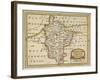 Bedford Shire, from Anglia Contracta or Description of Kingdom of England and Principality of Wales-John Seller-Framed Giclee Print