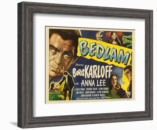 Bedlam, 1946-null-Framed Art Print