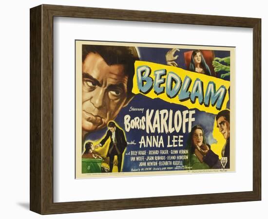 Bedlam, 1946-null-Framed Art Print