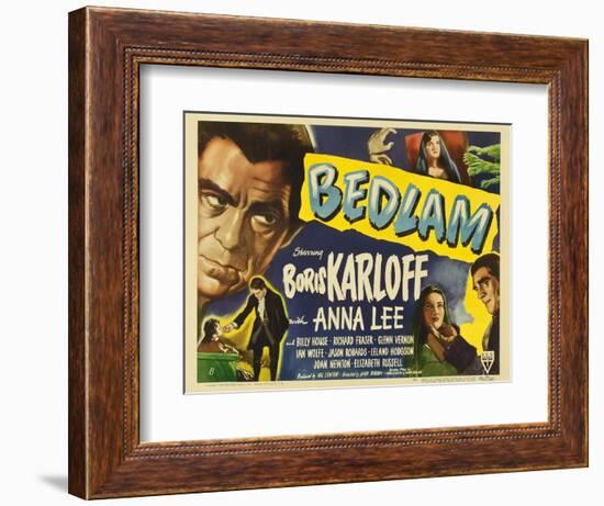 Bedlam, 1946-null-Framed Art Print