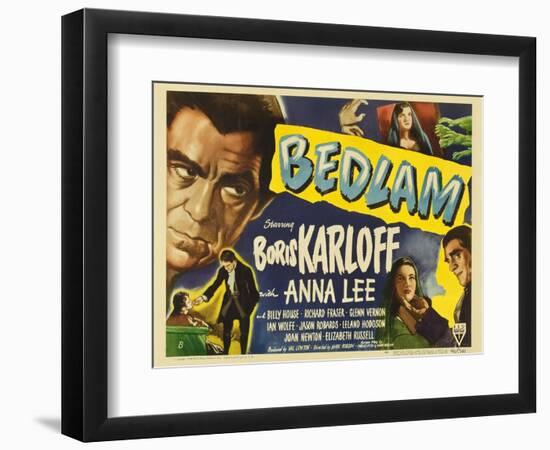 Bedlam, 1946-null-Framed Art Print