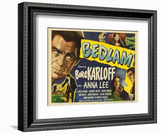 Bedlam, 1946-null-Framed Art Print