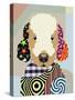 Bedlington Terrier-Lanre Adefioye-Stretched Canvas