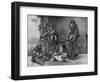 Bedouin Arabs Making Music-null-Framed Art Print