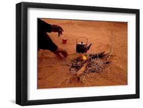 Bedouin Desert Breakfast, Jordon-Wadirum-Charles Glover-Framed Art Print