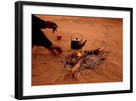 Bedouin Desert Breakfast, Jordon-Wadirum-Charles Glover-Framed Art Print