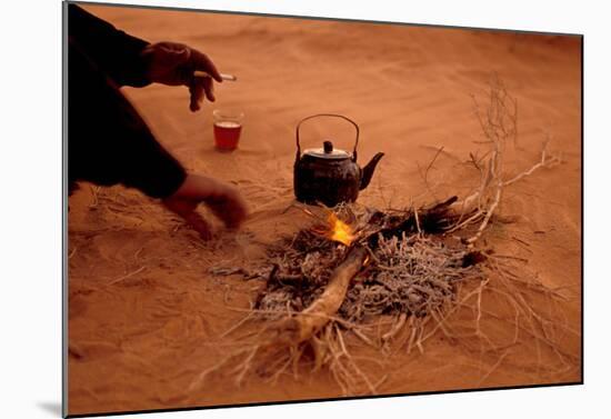 Bedouin Desert Breakfast, Jordon-Wadirum-Charles Glover-Mounted Art Print