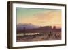 Bedouin Encampment before the Temple of Hathor at Dendera-Charles Vacher-Framed Giclee Print