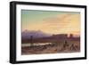 Bedouin Encampment before the Temple of Hathor at Dendera-Charles Vacher-Framed Giclee Print