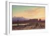 Bedouin Encampment before the Temple of Hathor at Dendera-Charles Vacher-Framed Giclee Print