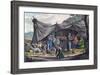 Bedouin Encampment in Lebanon, Early 19th Century-null-Framed Giclee Print