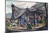 Bedouin Encampment in Lebanon, Early 19th Century-null-Mounted Giclee Print