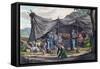 Bedouin Encampment in Lebanon, Early 19th Century-null-Framed Stretched Canvas