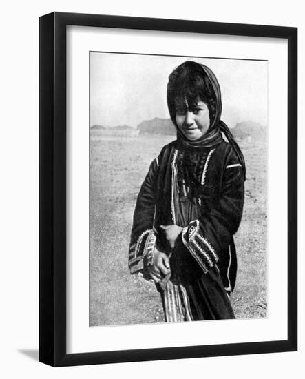 Bedouin Girl in the Syrian Desert, 1936-HJ Shepstone-Framed Giclee Print