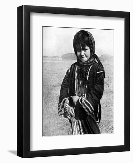 Bedouin Girl in the Syrian Desert, 1936-HJ Shepstone-Framed Premium Giclee Print