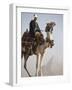 Bedouin Guide on Camel-Back Overlooking the Pyramids of Giza, Cairo, Egypt-Mcconnell Andrew-Framed Photographic Print