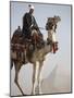 Bedouin Guide on Camel-Back Overlooking the Pyramids of Giza, Cairo, Egypt-Mcconnell Andrew-Mounted Photographic Print