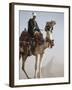 Bedouin Guide on Camel-Back Overlooking the Pyramids of Giza, Cairo, Egypt-Mcconnell Andrew-Framed Photographic Print