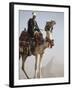 Bedouin Guide on Camel-Back Overlooking the Pyramids of Giza, Cairo, Egypt-Mcconnell Andrew-Framed Photographic Print