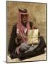 Bedouin Man in Traditional Dress Playing a Musical Instrument, Beida, Jordan, Middle East-Sergio Pitamitz-Mounted Photographic Print