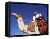 Bedouin Riding Camel, Sinai, Egypt, North Africa, Africa-Nico Tondini-Framed Stretched Canvas