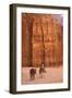 Bedouin Riding Donkey in the Siq, Petra, UNESCO World Heritage Site, Jordan, Middle East-Neil Farrin-Framed Photographic Print
