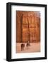 Bedouin Riding Donkey in the Siq, Petra, UNESCO World Heritage Site, Jordan, Middle East-Neil Farrin-Framed Photographic Print