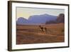 Bedouin with Camels, Wadi Rum, Jordan, Middle East-Neil Farrin-Framed Photographic Print