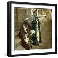 Bedouins in Alexandria (Egypt)-Leon, Levy et Fils-Framed Photographic Print