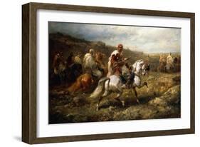 Bedouins on Route-Adolf Schreyer-Framed Giclee Print