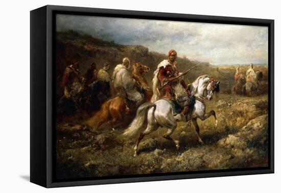 Bedouins on Route-Adolf Schreyer-Framed Stretched Canvas