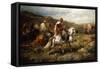 Bedouins on Route-Adolf Schreyer-Framed Stretched Canvas