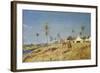 Bedouins riding camels. 1894-Holger H Jerichau-Framed Giclee Print