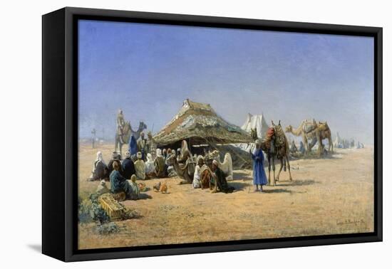 Bedouins with Tents Near Cairo, 1876-Nikolaj Jegorowitsch Makovskij-Framed Stretched Canvas