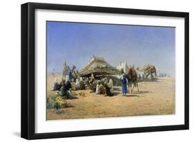 Bedouins with Tents Near Cairo, 1876-Nikolaj Jegorowitsch Makovskij-Framed Giclee Print