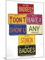 Bedoya Badges-Gregory Constantine-Mounted Premium Giclee Print