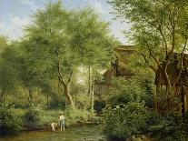 Boys Playing in a Brook, 1871-Bedrich Havranek-Giclee Print