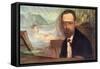 Bedrich Smetana composing at-Gaetano Esposito-Framed Stretched Canvas