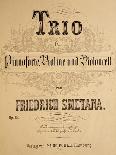 Title Page of Score for Souvenir of Bohemia in Polka Form, Opus 12-Bedrich Smetana-Laminated Giclee Print