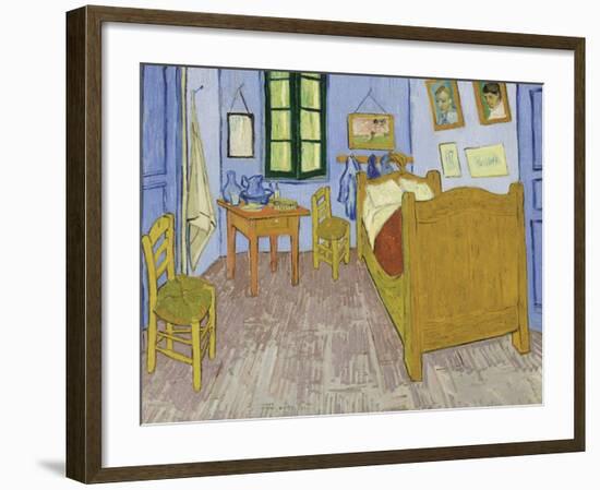 Bedroom at Arles, 1889-90-Vincent van Gogh-Framed Art Print