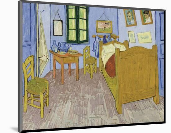 Bedroom at Arles, 1889-90-Vincent van Gogh-Mounted Giclee Print