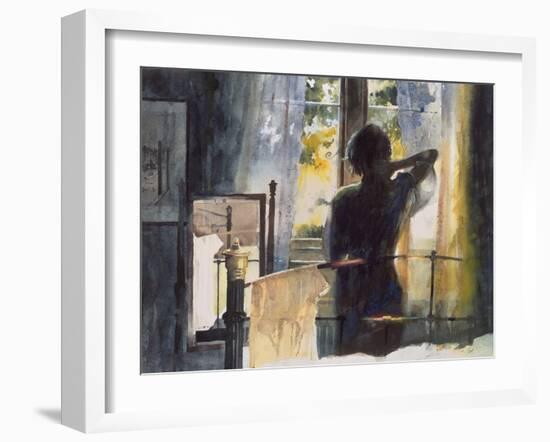 Bedroom at Arlow Road-John Lidzey-Framed Giclee Print