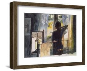 Bedroom at Arlow Road-John Lidzey-Framed Giclee Print